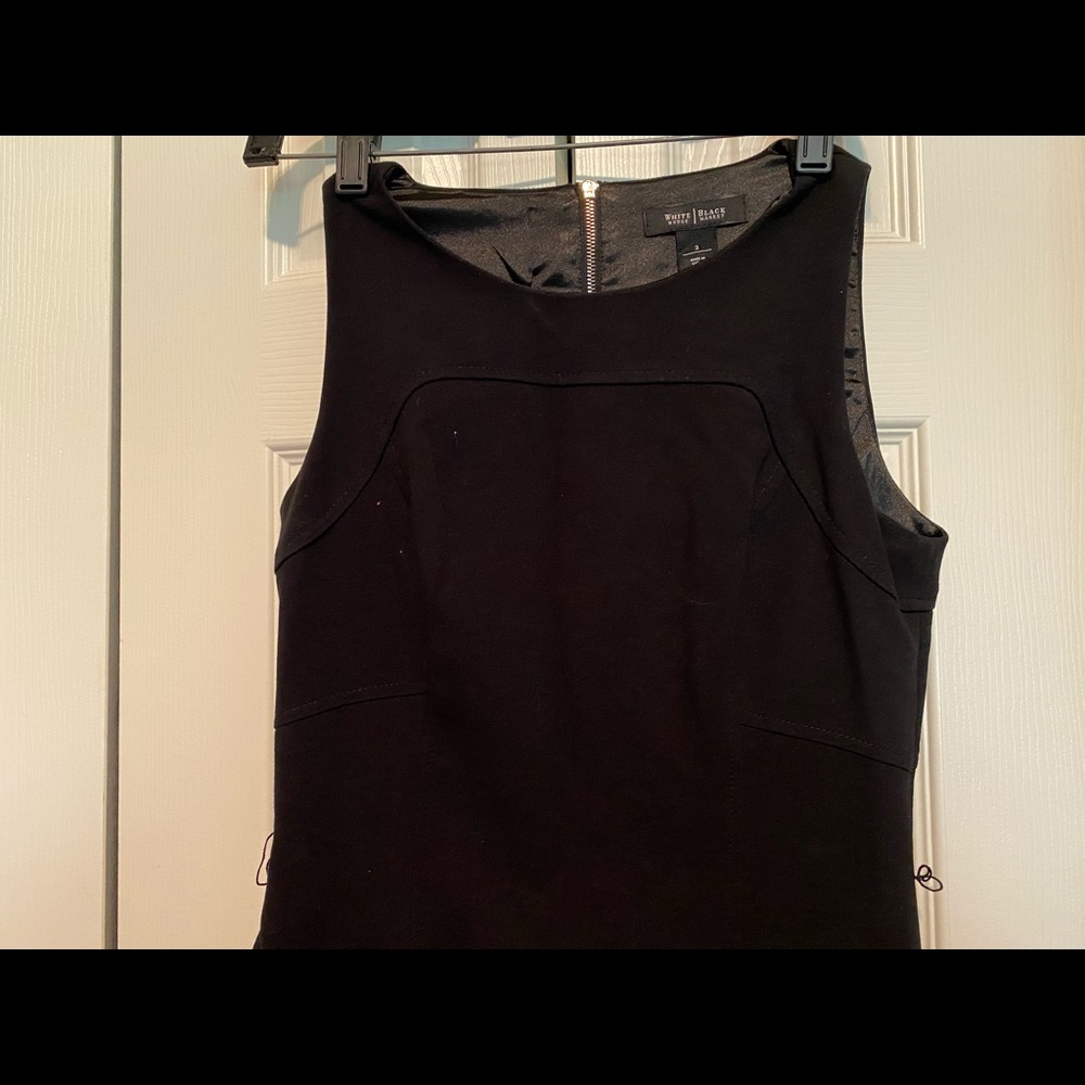 WHBM a line black dress